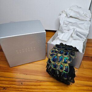 NEW Jennifer Ouellette Real Peacock Feather Headband Barney's New York Y2K
